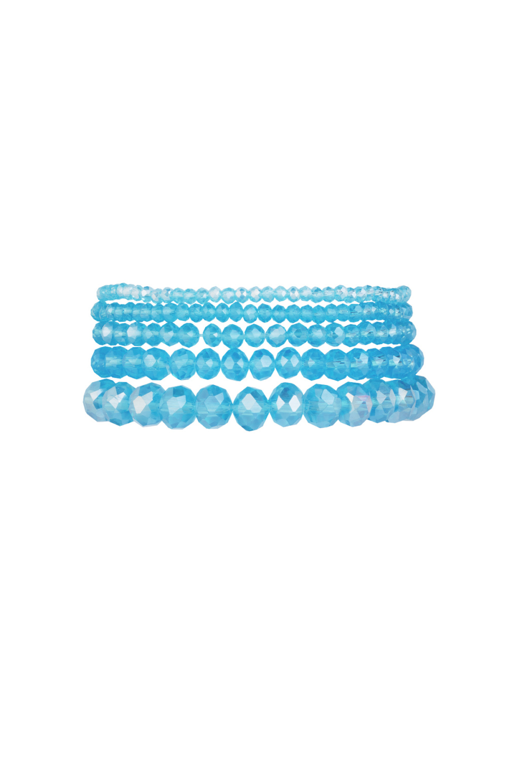 Lot De 5 Bracelets Cristal Océan 