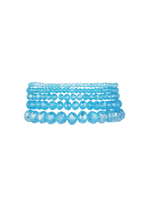 Lot De 5 Bracelets Cristal Océan h5 
