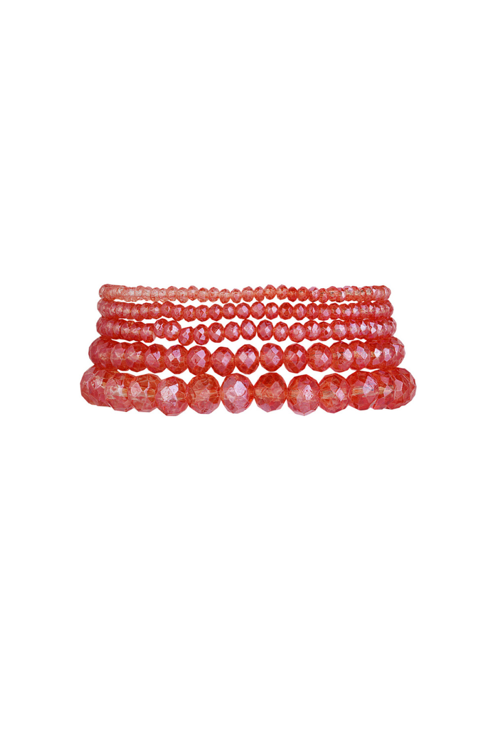 Lot De 5 Bracelets En Cristal 