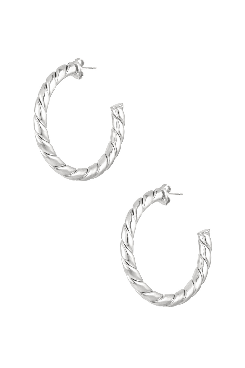 Boucles D'oreilles Torsadées Basiques - Dorées