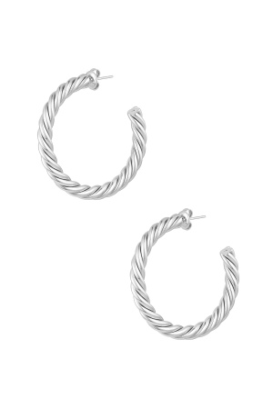 Boucles D'oreilles Torsadées Épaisses Médium h5 