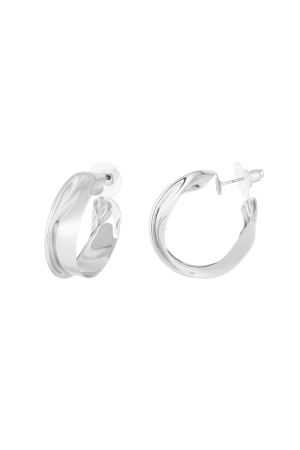 Boucles D'oreilles Esthétiques Rondes - Dorées h5