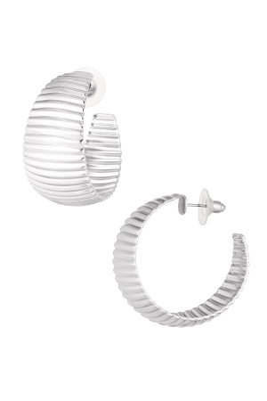 Boucles D'oreilles Imprimé Rayures Grossières h5