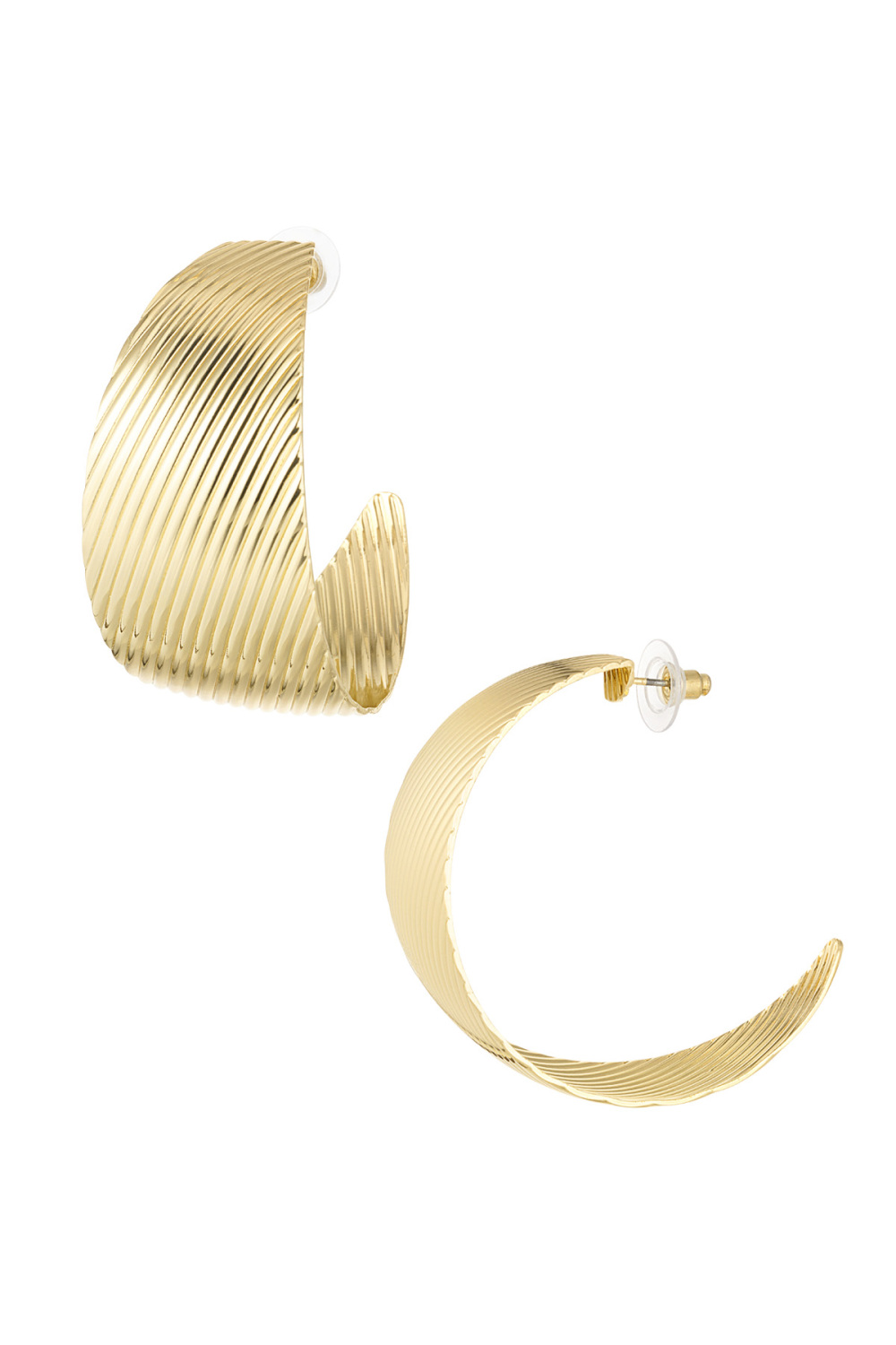 Boucles D'oreilles Imprimé Rayures 