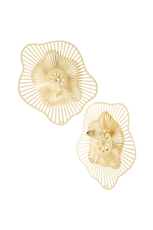 Boucles D'oreilles Fleur Fiesta - Doré h5 