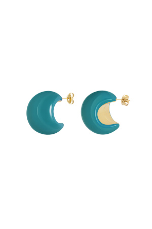 Boucles D'oreilles Croissant De Lune Coloré h5 