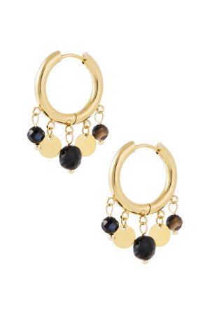 Boucles D'oreilles Pièces De Monnaie - Marron h5 