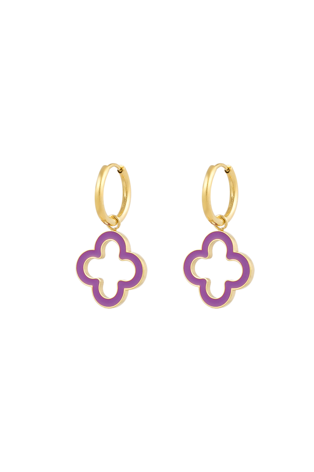 Boucles D'oreilles Trèfle Éclat 