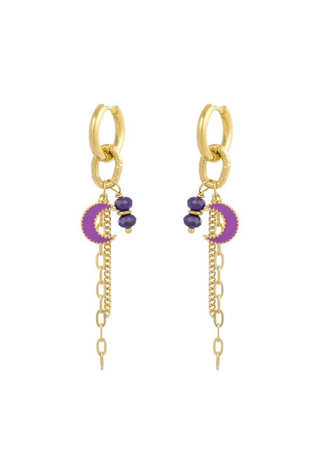 Boucles d'oreilles amant clair de lune