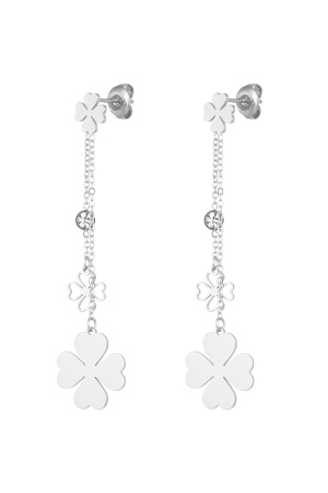 Boucles D'oreilles Trèfle Pendantes h5 