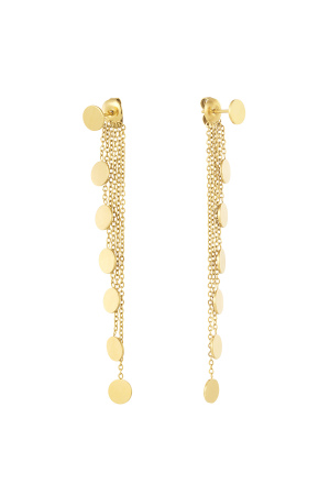 Boucles D'oreilles Mandelas - Doré h5 
