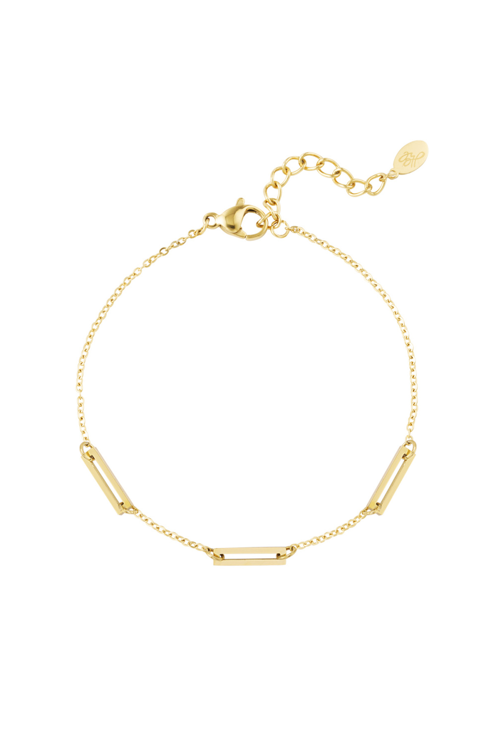 Bracelet Trois Maillons Doré 