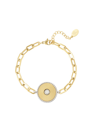 Bracelet À Maillons Avec Détail Doré/Argenté - Doré h5 