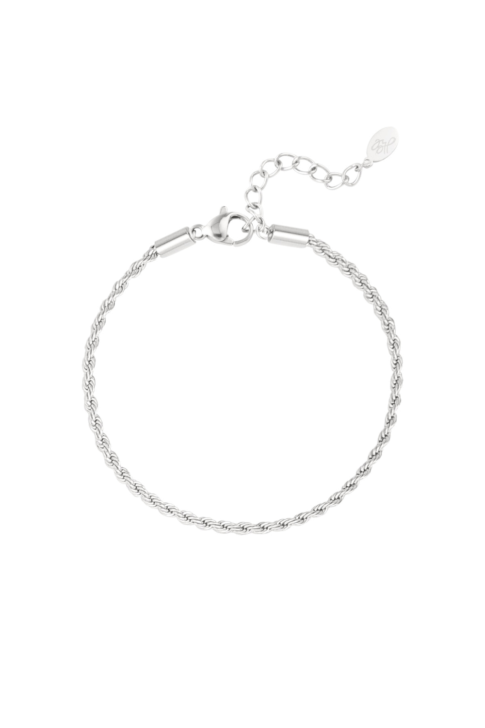 Bracelet Jasseron Torsadé Étroit - Argent-2.0Mm