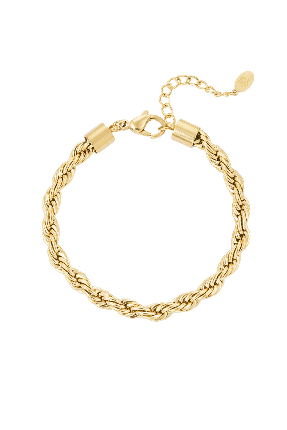 Bracelet Unisexe Twist Ludique - Couleur Or - 4.5Mm 