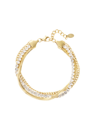 Bracelet Double Couche De Pierres h5 