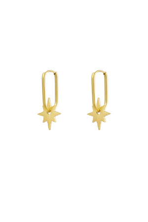 Boucles D'oreilles Allongées Avec Étoile h5