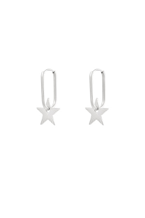 Boucles D'oreilles Allongées Avec Étoile h5 