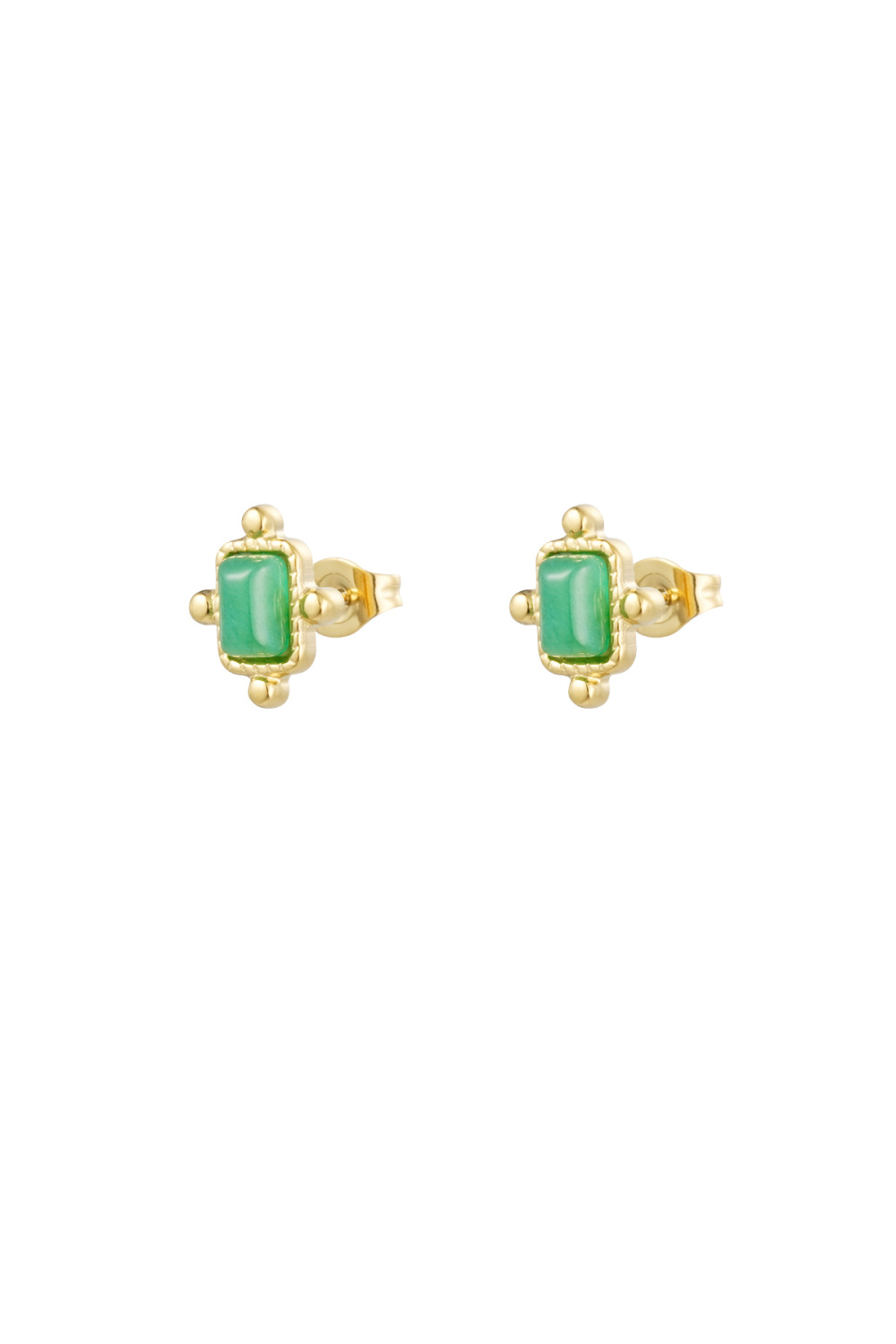 Puces Vintage - Doré/Vert Clair