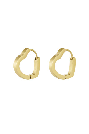 Boucles D'oreilles Coeur Basiques Grandes h5