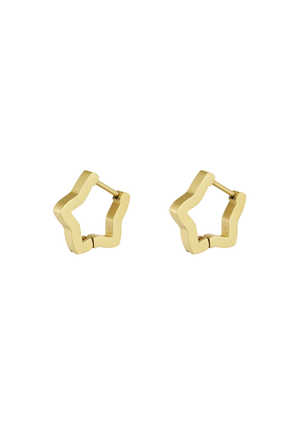 Boucles D'couleur Oreilles Étoile Basiques Couleur Or - Petites