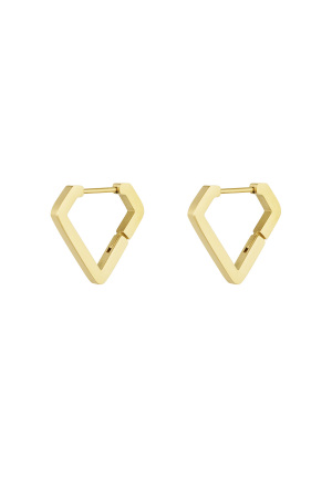 Boucles D'oreilles Forme Diamant Large (Pack With Plastic Bag) h5 