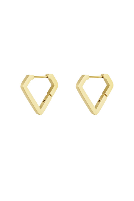 boucles d'oreilles forme diamant large