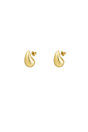 Boucles D'oreilles Pendantes Mini - Doré h5 