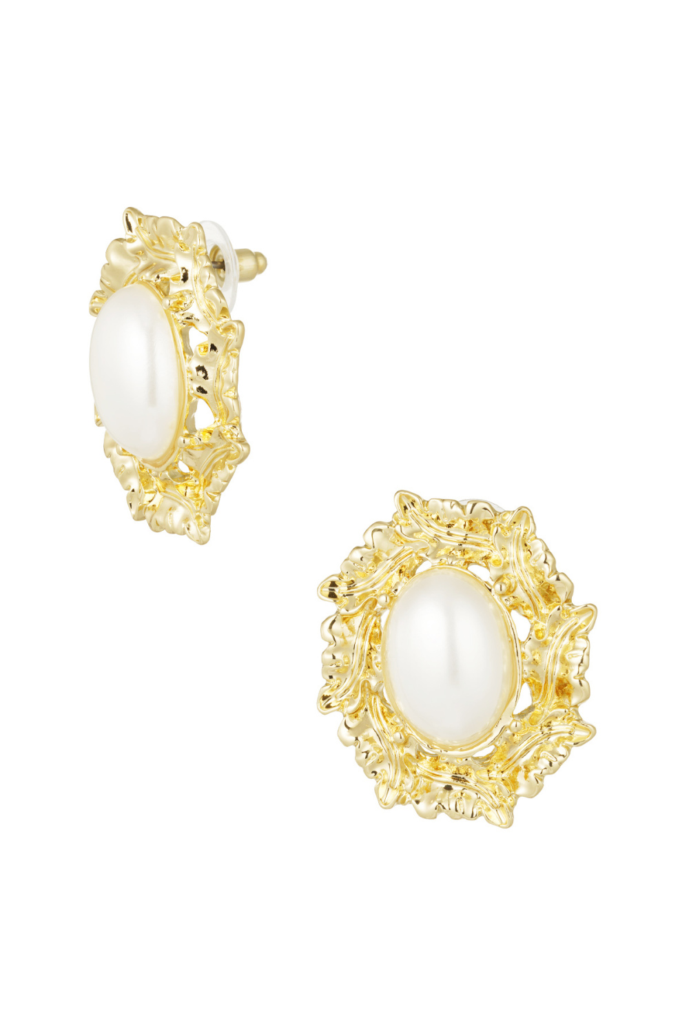 Boucle D'oreille Perle Vintage - Doré