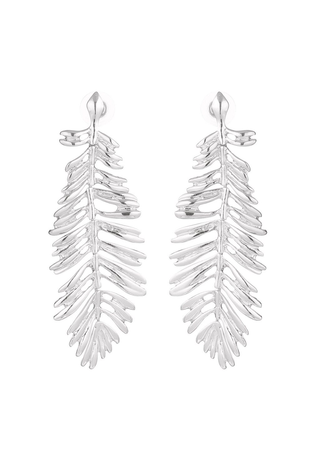 Boucles D'oreilles Plumes - Doré 