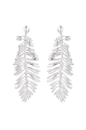 Boucles D'oreilles Plumes - Doré h5 