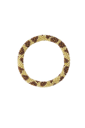 Figurine Bracelet En Perles - Doré/Marron h5 