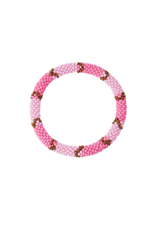 Figurine Bracelet En Perles - Doré/Marron h5 