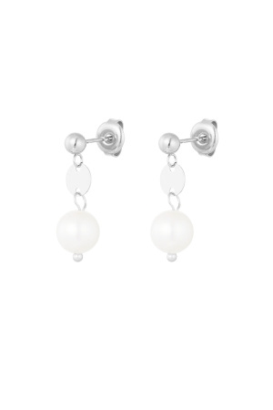 Boucle D'oreille Avec Petit Pendentif Perle h5