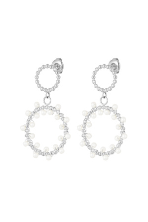 Boucles D'oreilles Rondes Perle Party h5