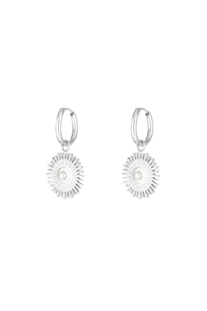 Boucles D'oreilles Ensoleillées Avec Perle h5 