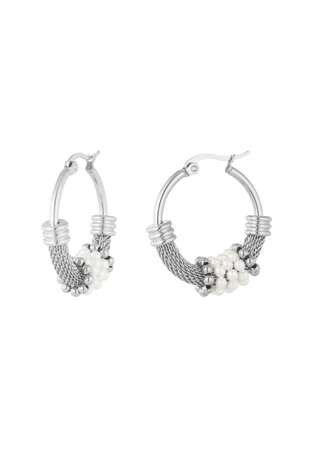 Boucles D'oreilles Bohème Perle - Doré