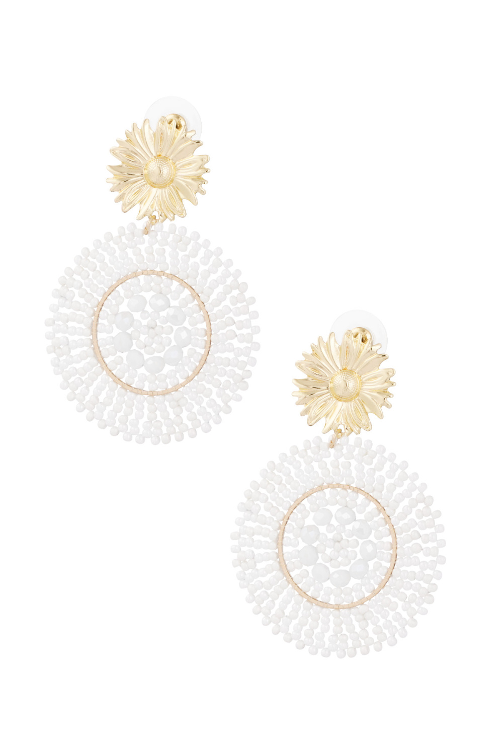 Boucles D'oreilles Perles De Verre Vives 
