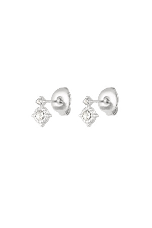Boucle D'oreille Chic Avec Double Strass h5 