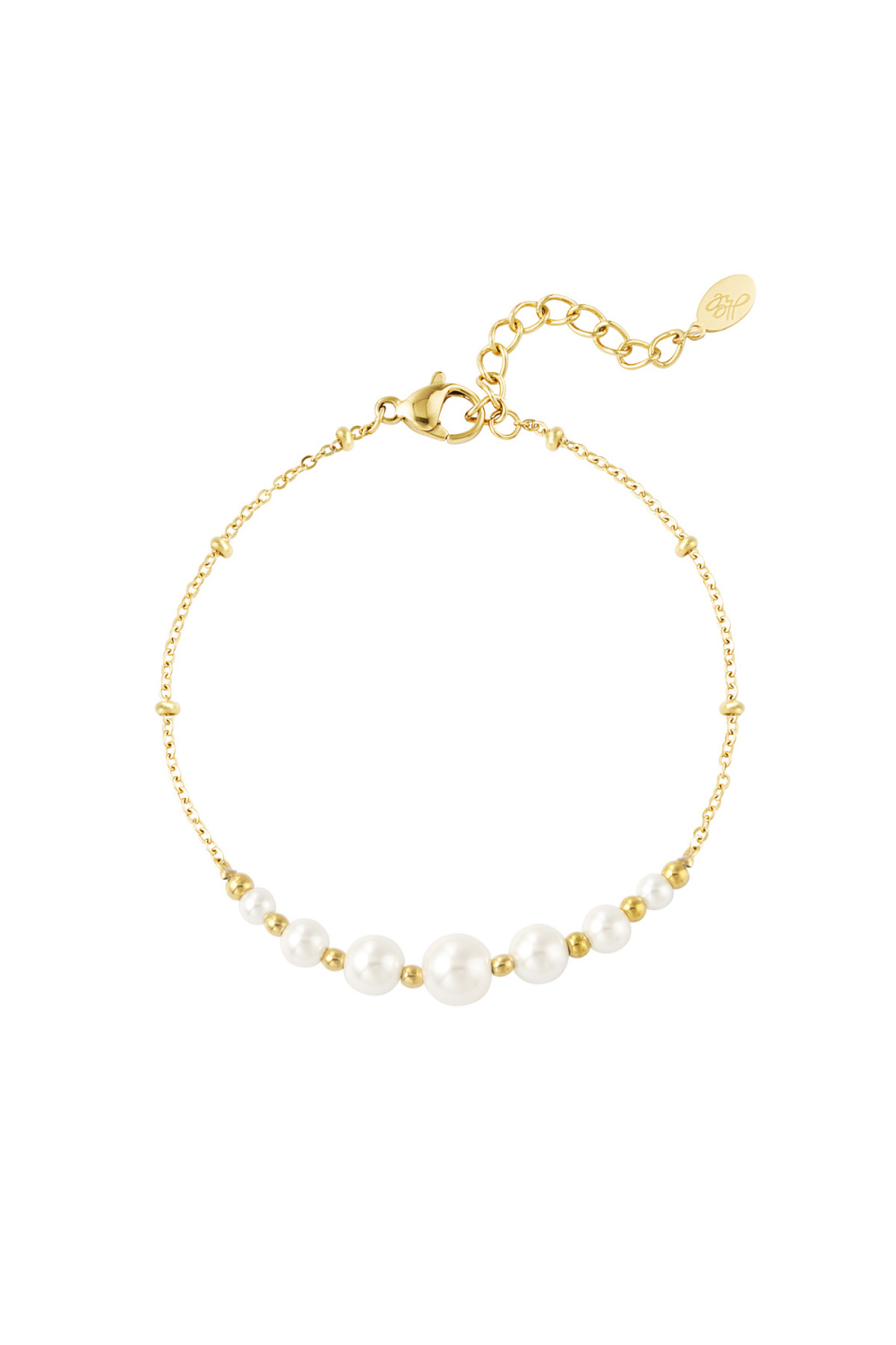 Bracelet De Fête En Perles - Doré 