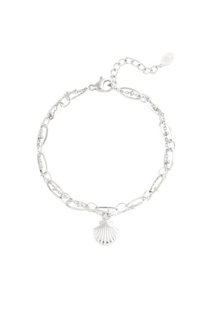 Bracelet Ambiance Plage Avec Breloque Coquillage h5 