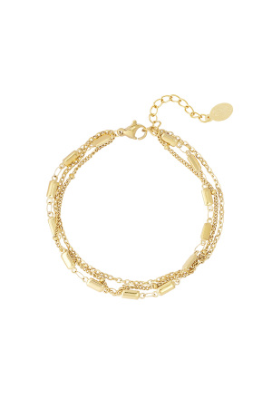 Bracelet Triple Classique - Doré h5 