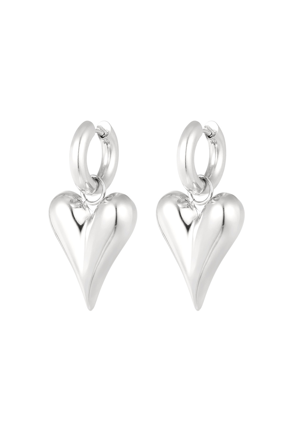 Boucles D'oreilles Avec Pendentifs Coeur Grand 