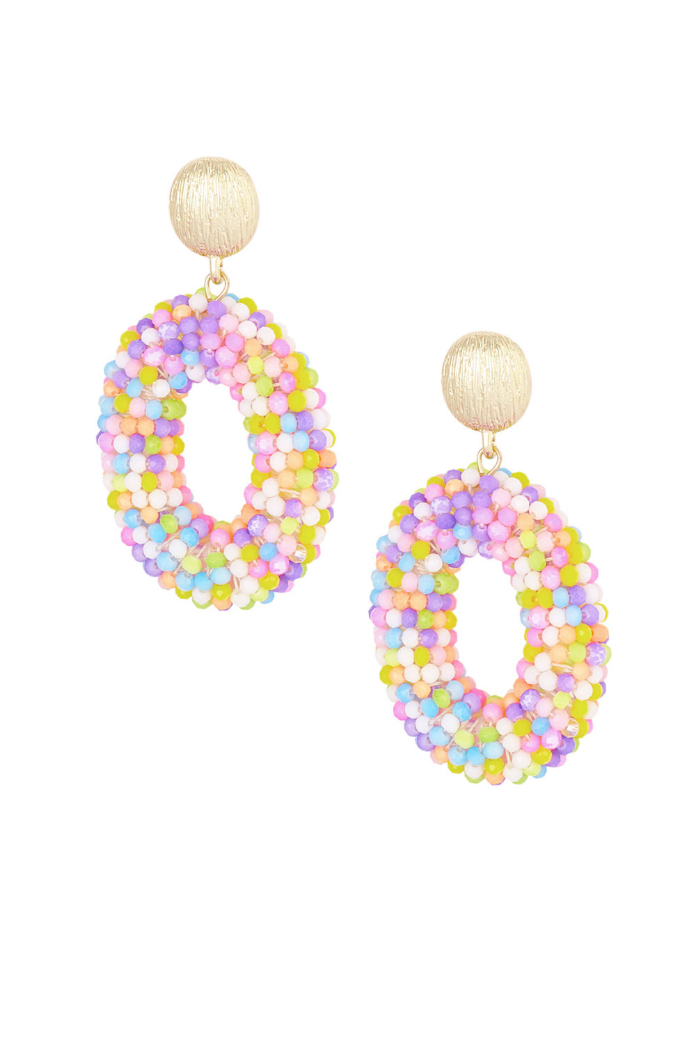 Boucle D'oreille Ovale Disco Dip - Multi 