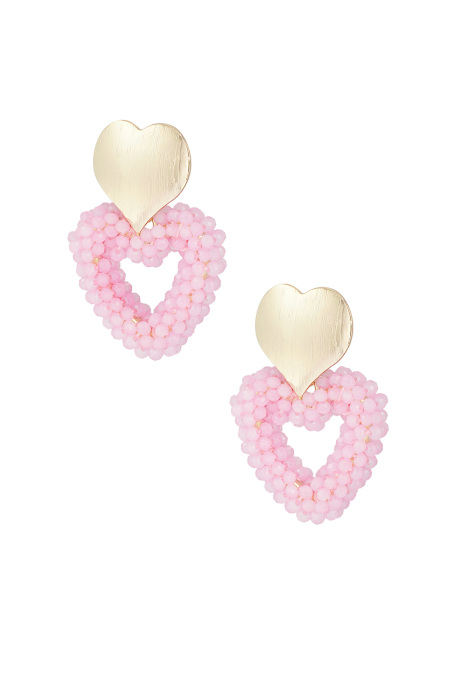 Boucles d'Couleur oreilles amoureux