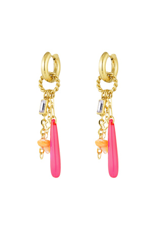 Boucles D'couleur Oreilles Disco Dream - Couleur Or Vert h5 