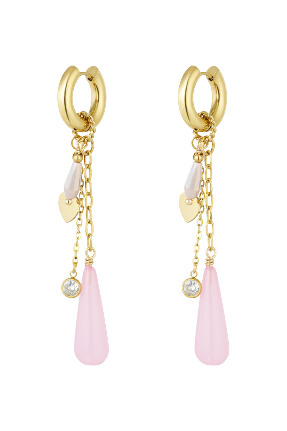 Boucles D'oreilles La Vie Est Belle - Rose Violet
