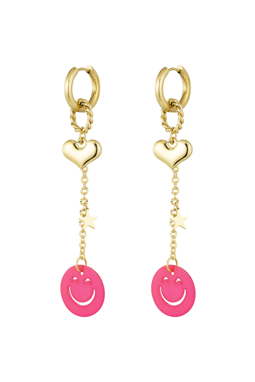 Boucles D'oreilles Aiment Sourire 