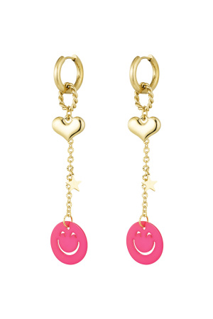 Boucles D'oreilles Aiment Sourire h5 