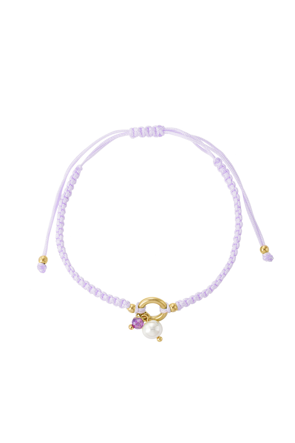 Bracelet Tressé Avec Perle 